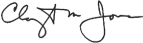 Clayton M. Jones' Signature